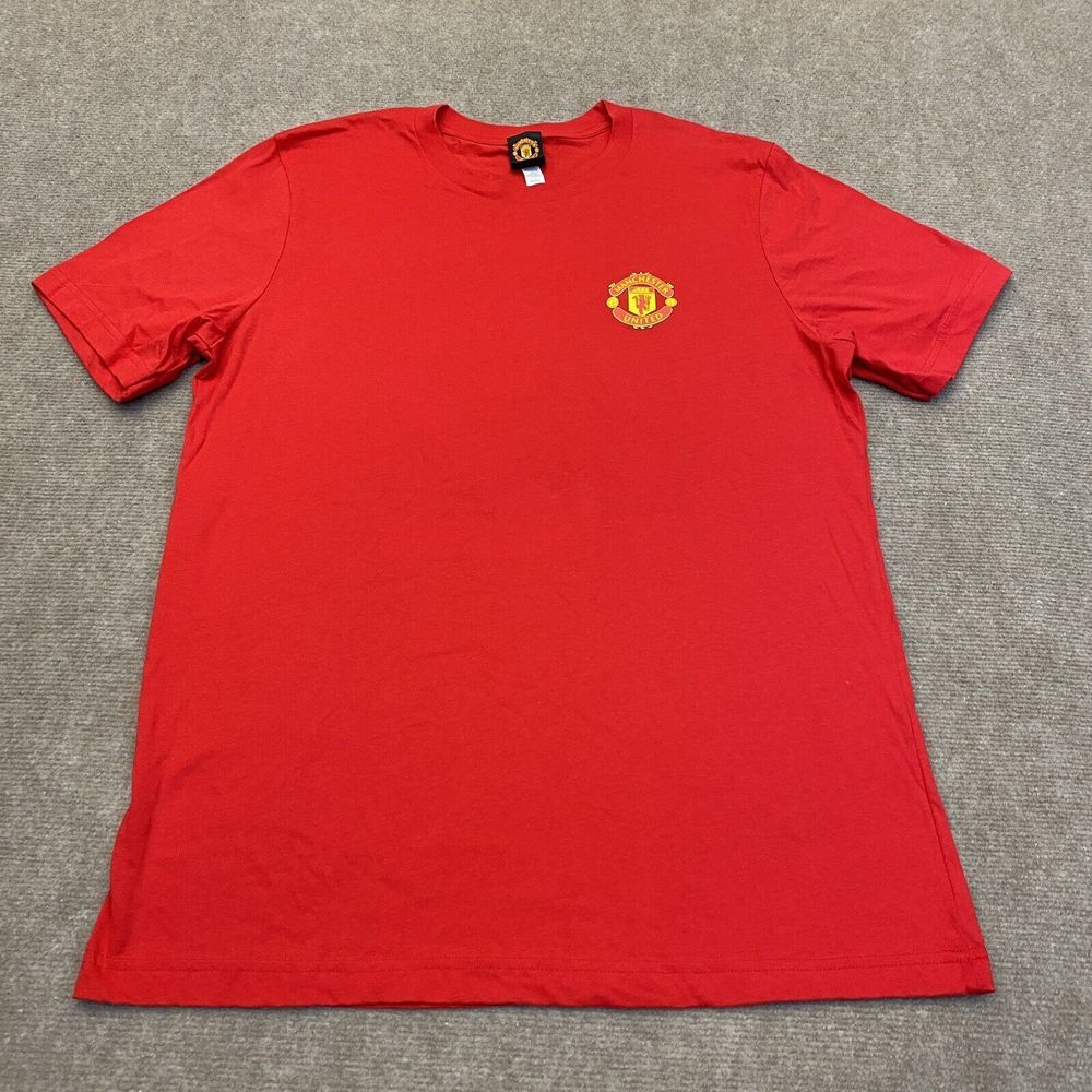 Manchester United Shirt Mens‎ Large Chivas # 12 Soccer Red Chest Crest Logo